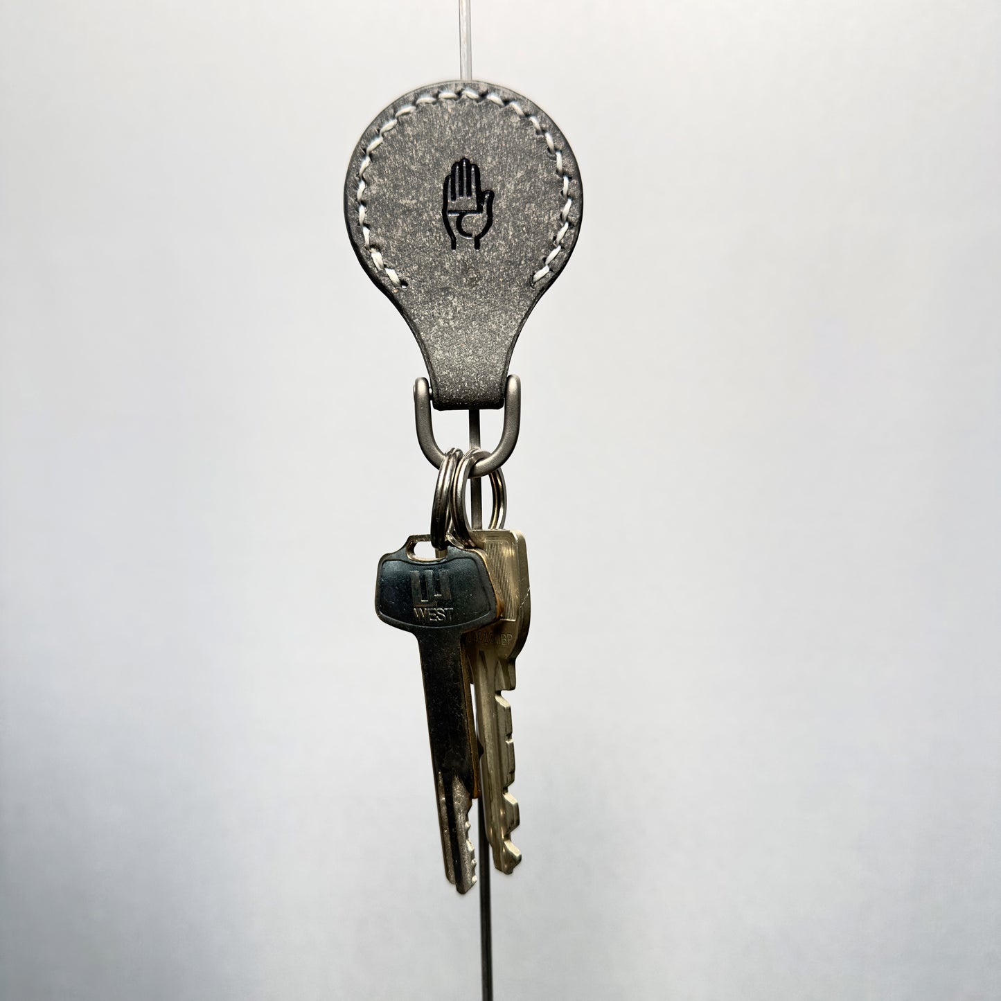 RECYCLED LEATHER KEYCHAIN